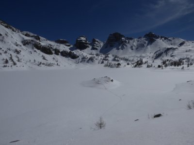Lac d'Allos enneigé