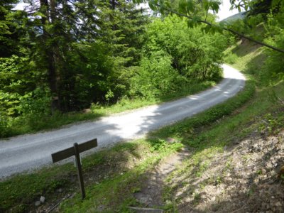 Croisement piste