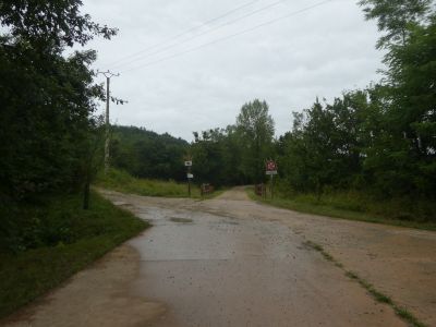 Croisement fin Voie Verte