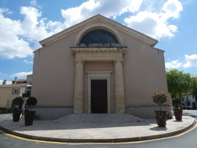 Vue temple Aigues-Vives