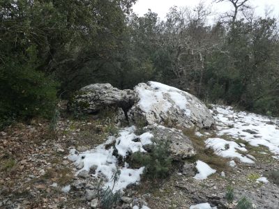 Vue Dolmen avant Dévèze