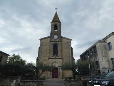 Vue église Calmette