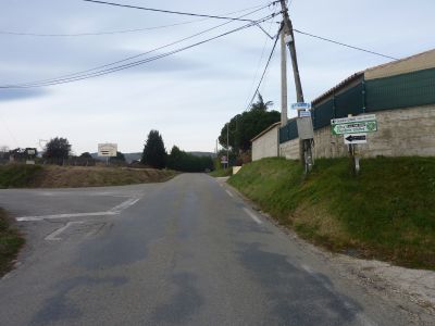 Intersection après Saint-Paulet-de-Caisson