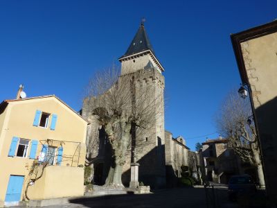 Vue église Alzon