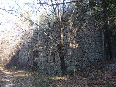 Vue ruines Crestat