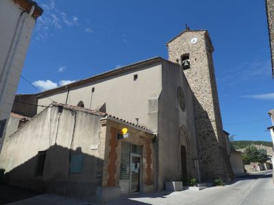 Vue église Cabrières
