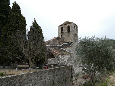 Vue église Caunette