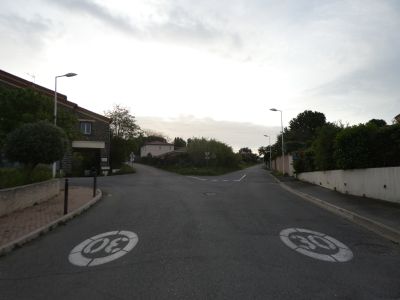 Intersection départ