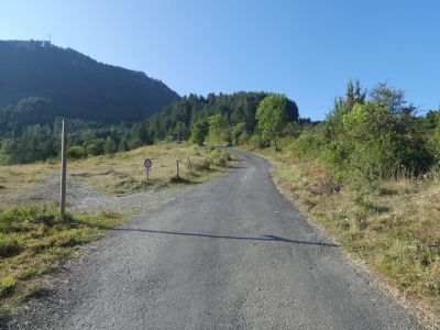 Croisement GR670 / piste Single