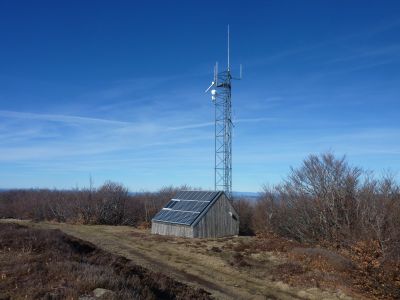 Vue antenne sommet