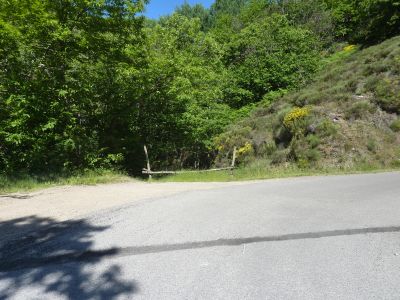 Croisement fin route nord lac