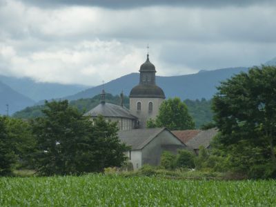 Vue église Pardies-Piétat