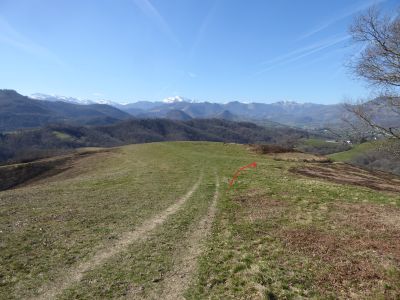 Croisement après descente Erretzü