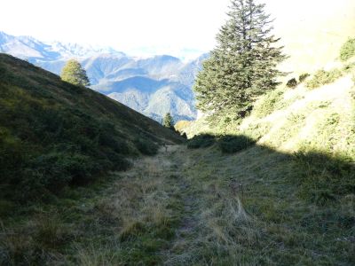 Vue descente Cabane Camous