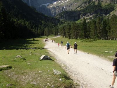 Vue piste Gavarnie