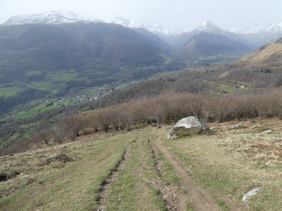 Vue descente sommet