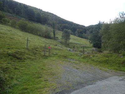 Vue déviation chemin Bergons