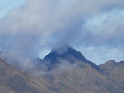 Vue descente sommet