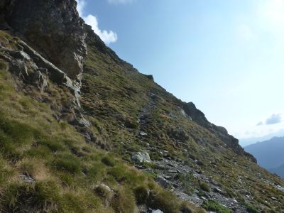 Vue chemin montée sommet