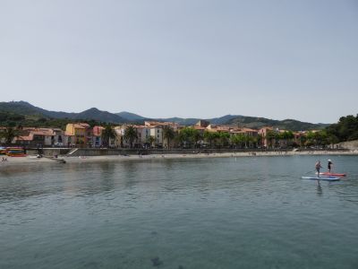 Vue plage Collioure