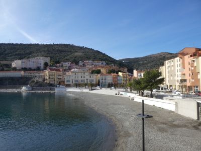 Vue plage Cerbère