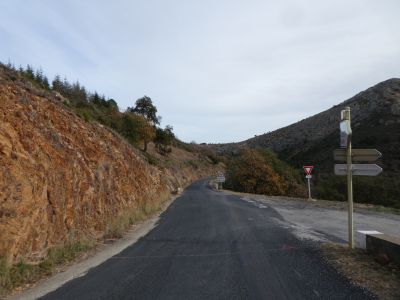 intersection D48 avant Castelnou