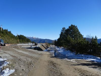Croisement parking Formiguères