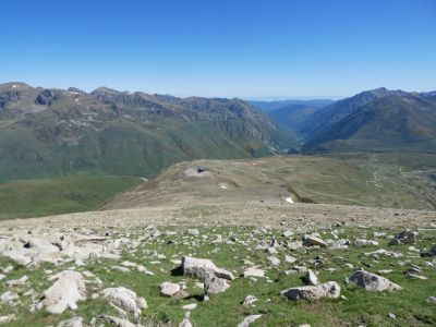 Vue descente sommet