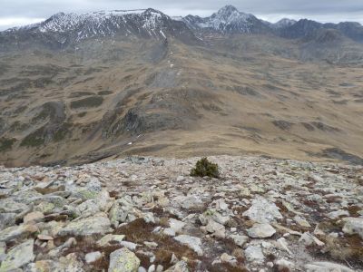 Vue descente sommet