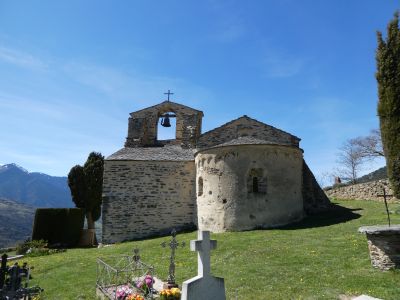 Vue église Jujols