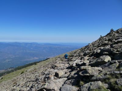 Vue descente Canigou