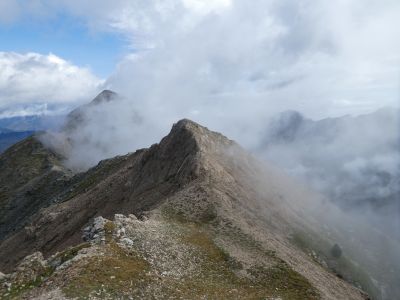 Vue descente sommet