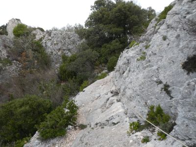 Vue descente sommet