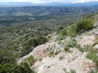 Vue descente sommet