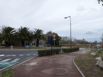 Croisement itinéraire Canet