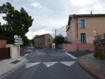 Intersection départ