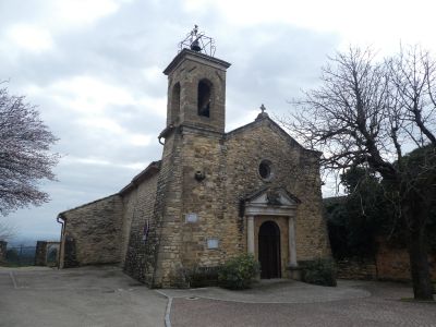 Vue église Lagarde-Paréol