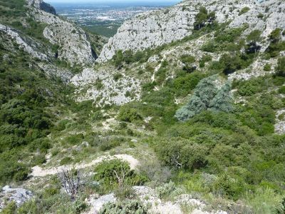 Vue descente Castelas