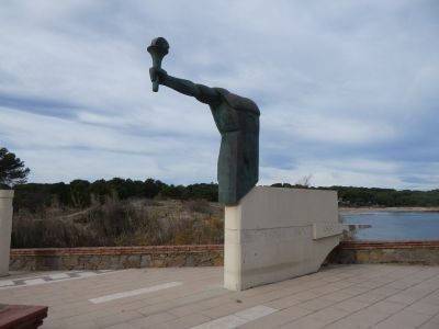 Vue flamme olympique