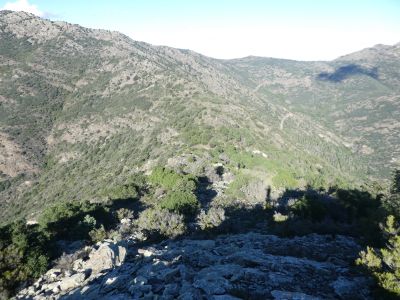 Vue descente Ossetera