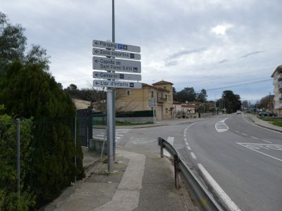 Intersection route Farreres