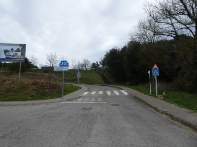 Intersection route Farreres 2