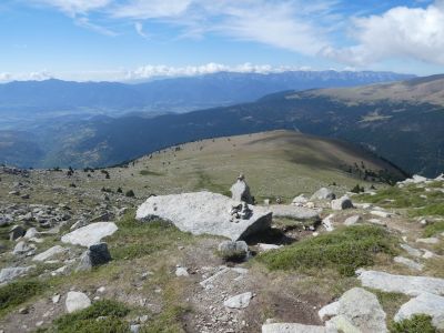Croisement descente sommet