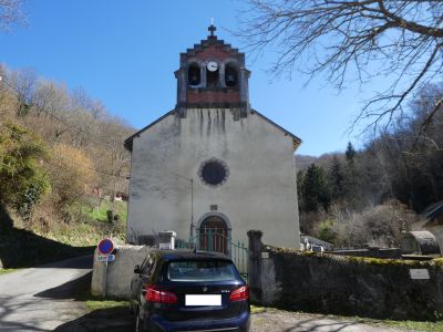 Vue église Castet