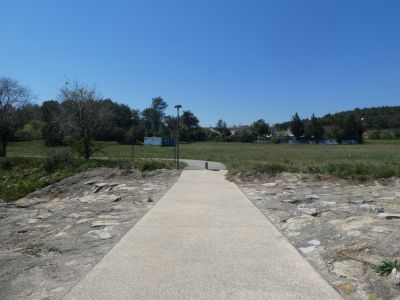 Vue passage gué Courbessac