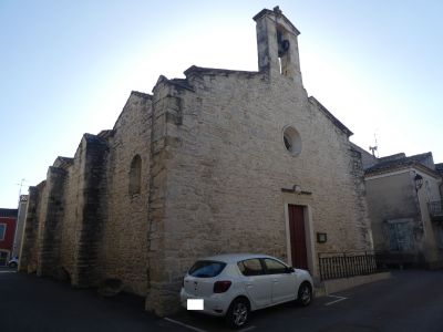 Vue temple Saint-Côme