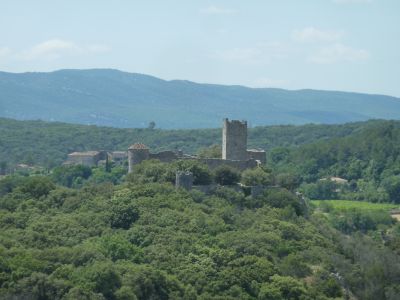 Topo randos montagne | Fort de Rohan (343 m) et Château de Pouillan (191 m)  en boucle par Mazelet, Peyremale, les Escalades et Boisset depuis  Boisset-et-Gaujac