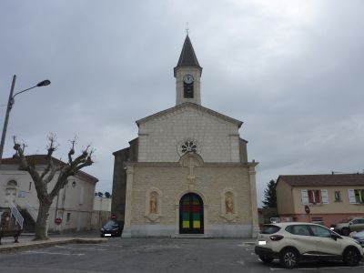Vue église Salindres