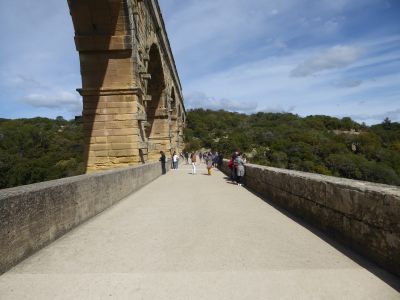 Arrivée Pont Gard