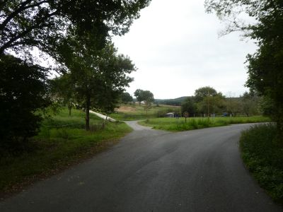 Intersection après Village
